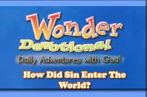 How did sin enter the world?